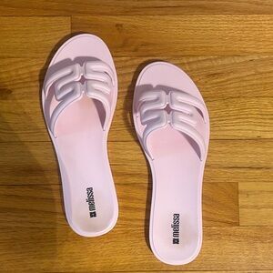 Melissa Pale Pink Slide Sandals